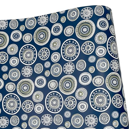 Yifely Self-Adhesive Shelf Liner Removable Drawer Paper for Dorm Apartment Furniture Decor, Modern Circle, 17.7 Inch by 9.8 Feet - Image 8