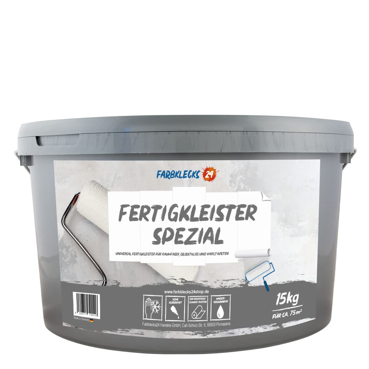 Fertigkleister 15kg Raufaser Kleister, verarbeitungsfertig