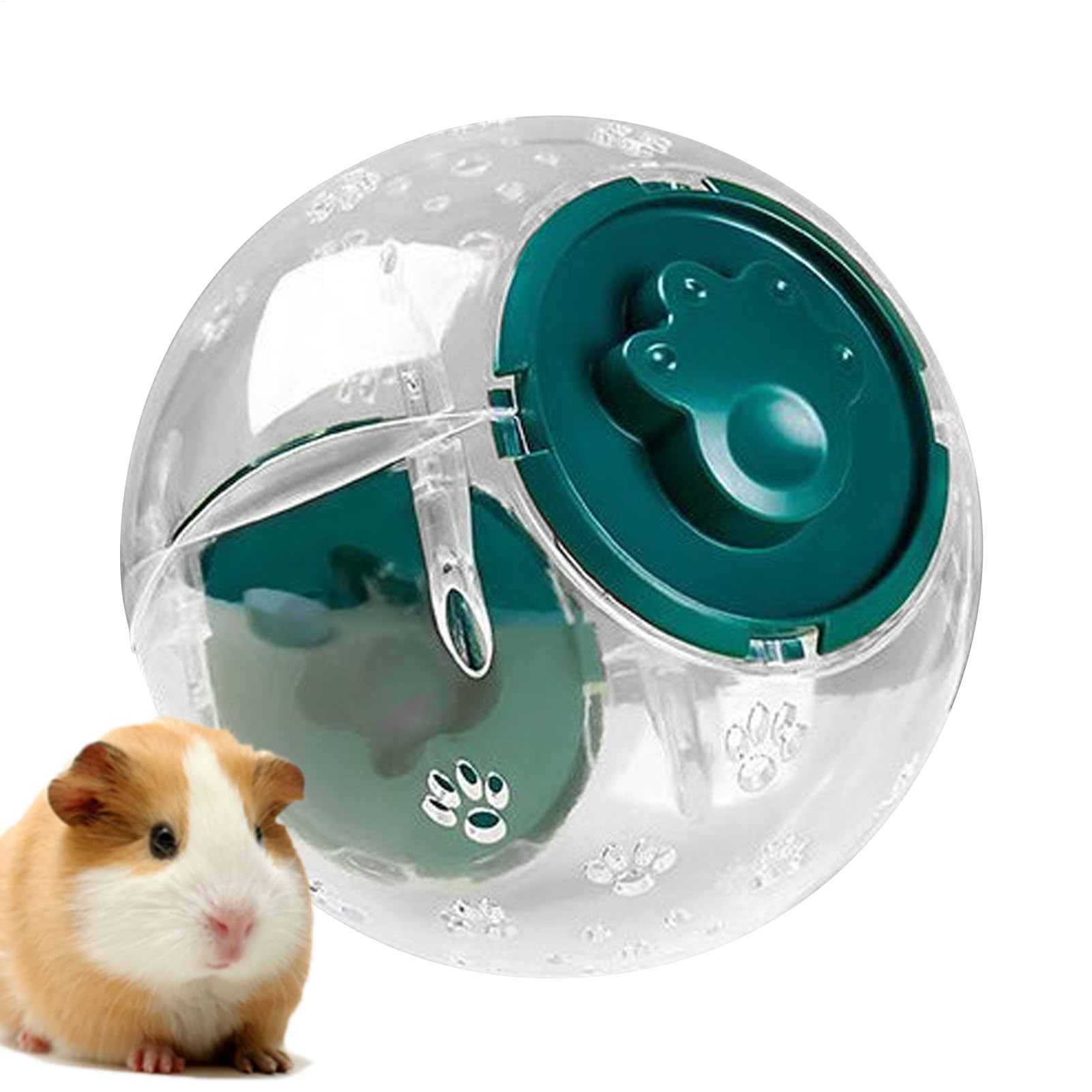 Small Hamster Ball, Transparent Silent Running Hamster Wheel, Portable Multifunctional Cage Activity Ball for Small Pets Playtime Engagement Enjoyment
