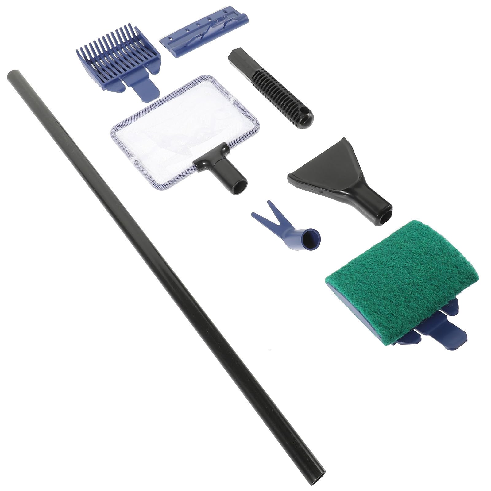 Accesorios para pecera con kit de limpieza ensamblable para el cuidado diario del acuario