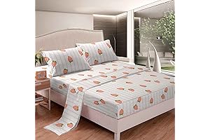 Kawaii Strawberry Print Sheets Set for Girls