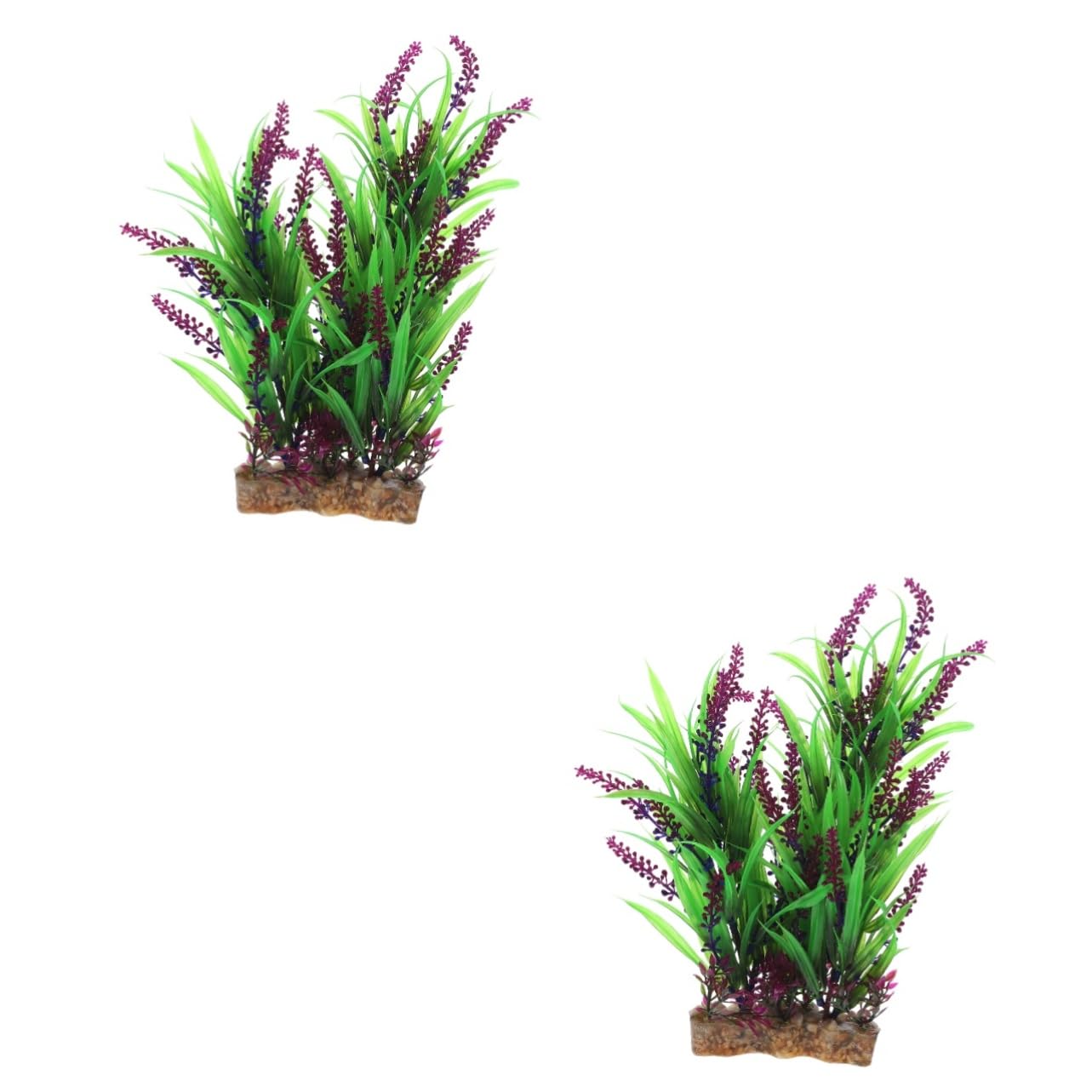 2 Piezas Plantas Acuáticas Artificiales Decoración De Peces Luz del Acuario Plantas Falsas Nenúfares Artificiales Acuario Falso con Bomba De Aire Hojas Artificiales Resina