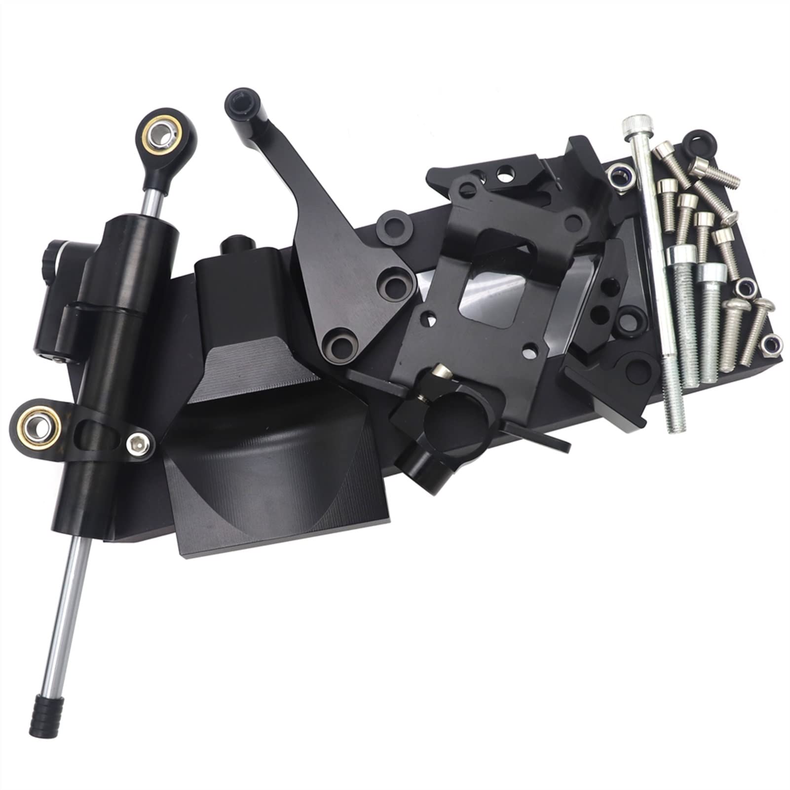 Soporte de amortiguador de dirección para Yamaha MT-07 FZ-07 de aluminio CNC