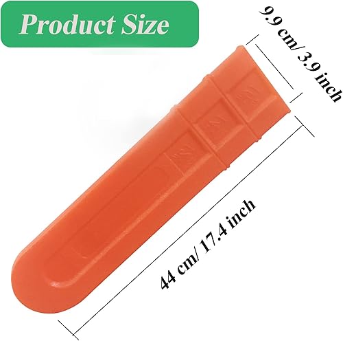 Miniatura 2 de GIEHOUGRIO Cubierta de cadena de motosierra roja, cubierta de vaina de barra de sierra de motosierra de 18 pulgadas para cubierta protectora de