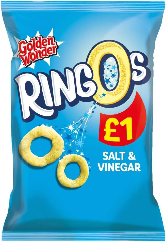 Golden Wonder Ringos Salt & Vinegar 70g x 12