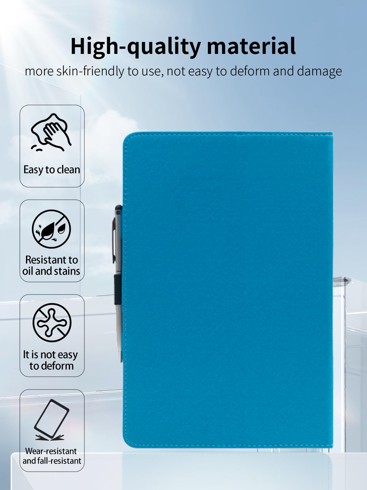 Case For TUOHAITIME C5 11 Inch Android 14 Tablet - Leather Stand Cover With Hand Strap