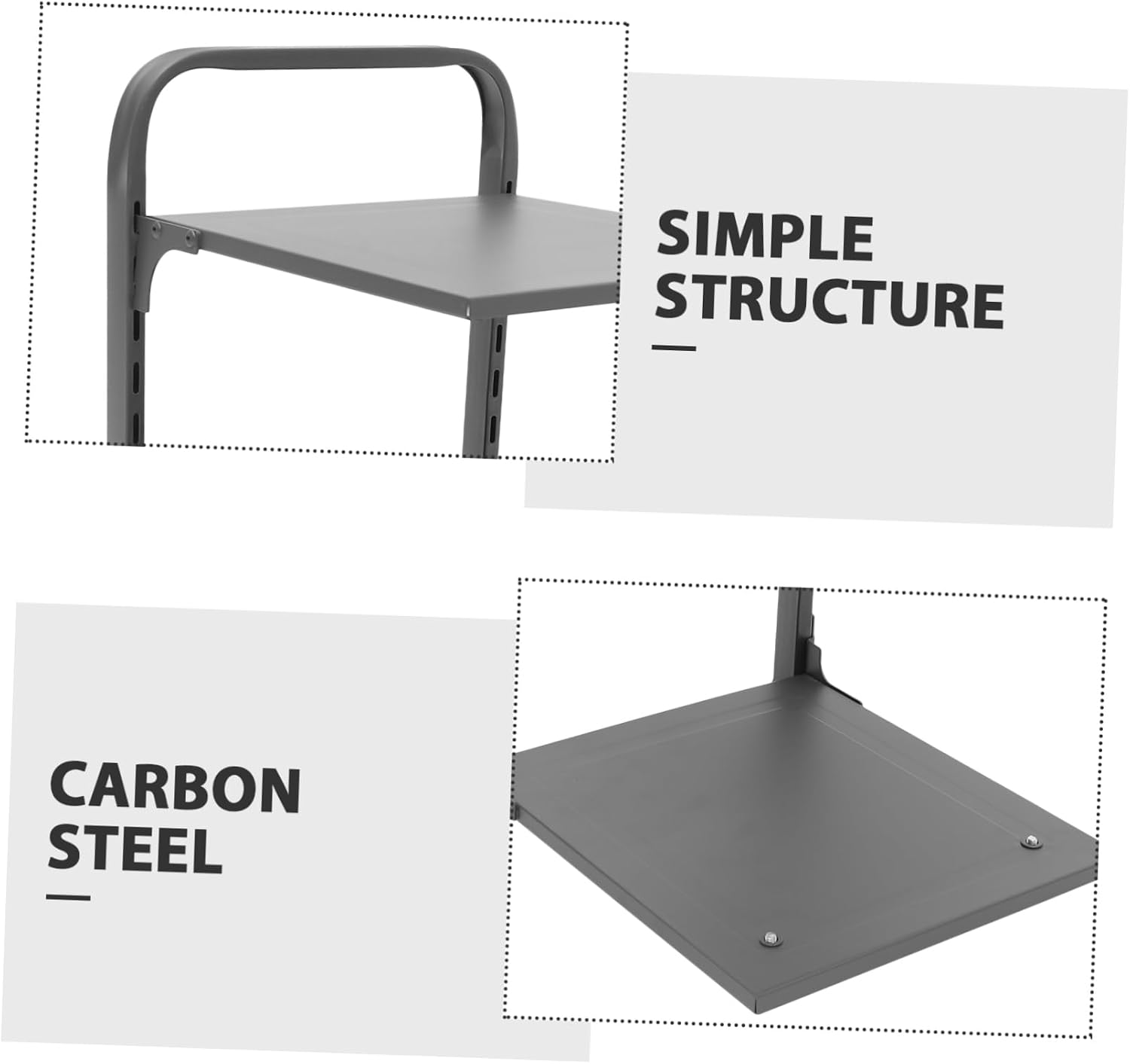 LABRIMP Foldable Carbon Steel Pot Organizer Rack Multi-function Pan Storage for Kitchen Cabinets Maximize Space under Sink Easy to Store for Cookware Utensils