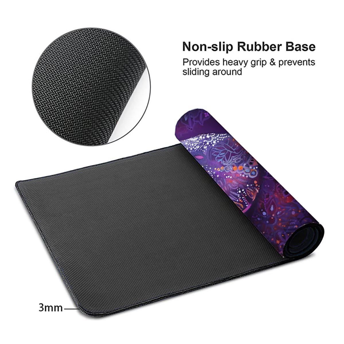 Tappetino per Mouse Gaming XXL 1200x600x3mm– Ufficio Mousepad Grande – Migliora la Velocità e la Precisione Tenuta Stabile Sottomano per Ufficio e Casa Accessori Scrivania Elefante PjY17321 N-U