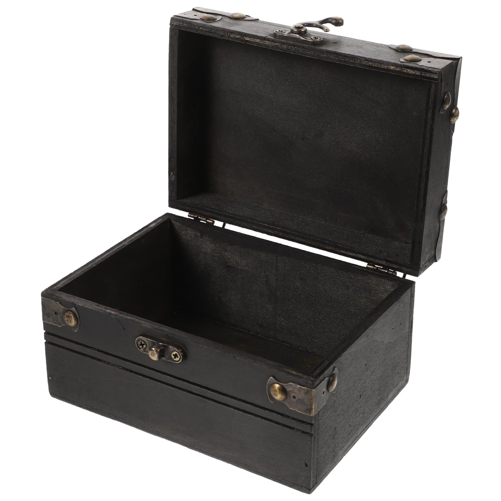 BESPORTBLE Pirate Treasure Chest Vintage Box for Jewelry Storage Decorative Trinket Case Unique Design for Home Decor and Film Props Retro