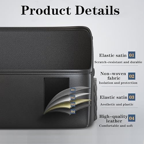 Miniatura 5 de Soporte para bolso de red para automóvil, organizador de automóvil duradero de gran capacidad y almacenamiento entre asientos para teléfonos,