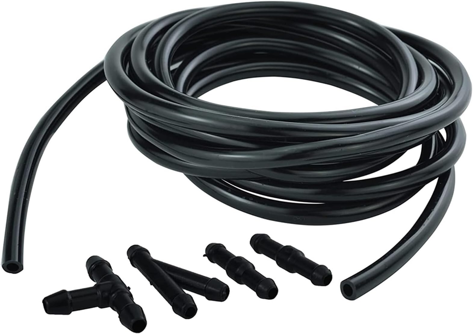 flexiable rubber 2 meter 3.5mm Windshield Washer Nozzle Hose Tube Pipe Front Window Pump Car Parts With Connector T Y Straight drain elastic