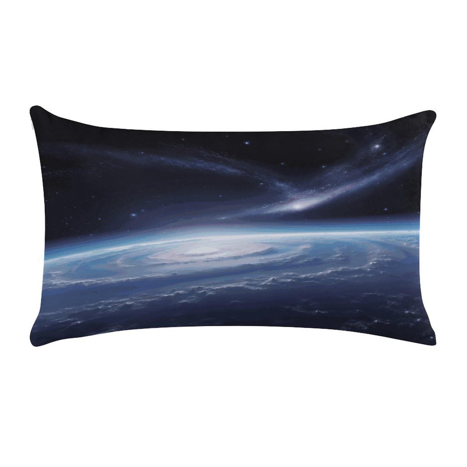 Space Photo Pillow Cover Super Soft Pillowcase Luxury Cozy Fuzzy Velvet Pillow Shams Breathable Standard Pillow Cases with Zipper Wrinkle-Free Pillow Cover 12 "×20 "
