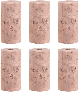 Jiayouy 6pcs Flute Headjoint Cork Plugs Natural Corks Cap Flute Repair Part Accessaries