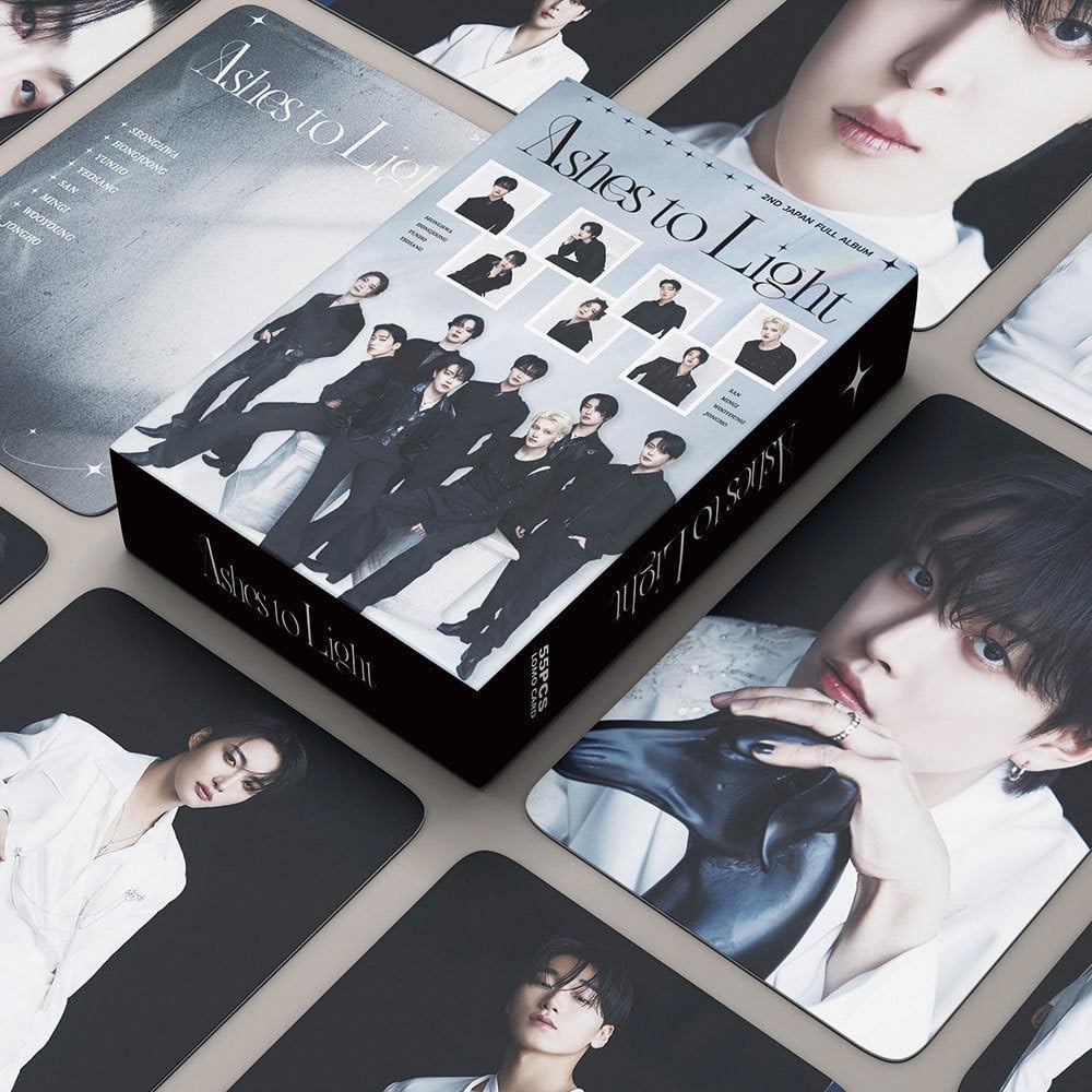 55PCS No Repetition Lomo Cards Ashes To Light Album Photocards for Fan Collection