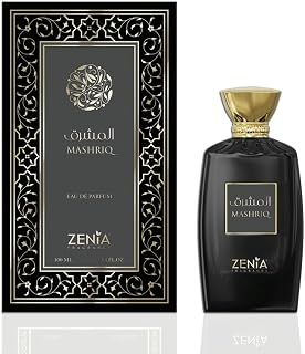 Zenia Mashriq Eau de Parfum EDP Spray for Men & Women – 3.4oz / 100ml | Long Lasting Warm Spicy Gourmand Fragrance with Cognac, Caramel, Cinnamon & Vanilla