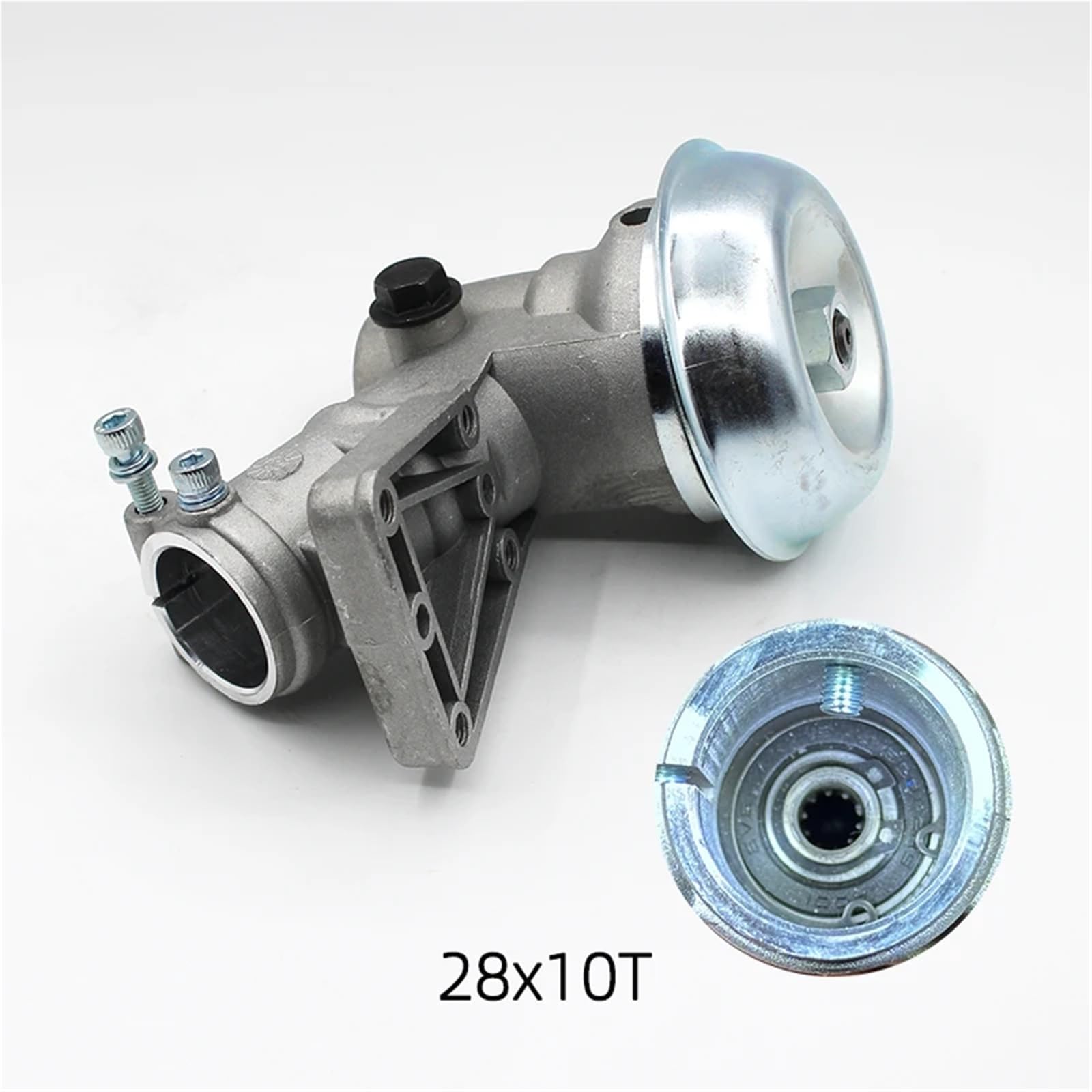 Genérico Compatible con Cabezal de Caja de Cambios Emak 28mm 10T | Caja de engranajes for desbrozadora, compatible con piezas de repuesto Sparta 36 43 44