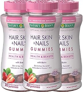 Hair Skin and Nails Vitamins with Biotin and Vitamin C by Nature's Bounty