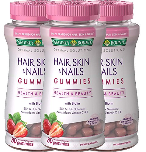Hair Skin and Nails Vitamins with Biotin and Vitamin C by Nature's Bounty