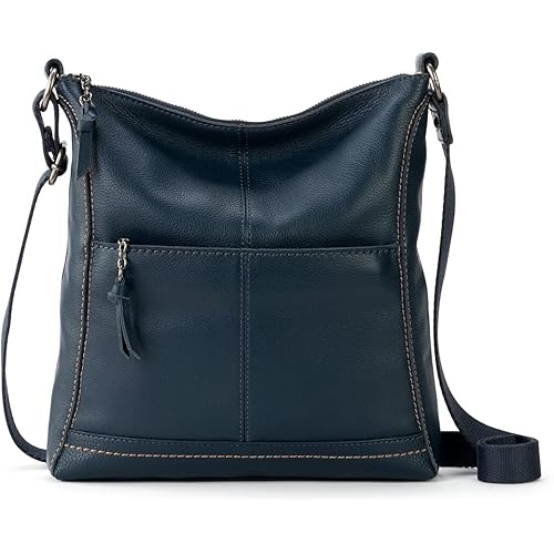 The Sak Lucia Leather Crossbody Purse - Premium Leather Women's Handbag for Everyday & Travel - Cross Body Bag With Zipper