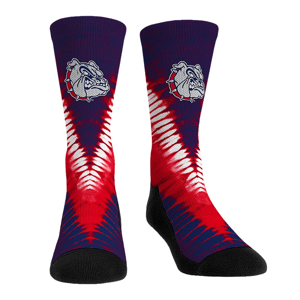 Rock 'Em NCAA Gonzaga Bulldogs - V Shape Tie Dye Socks (S-M)
