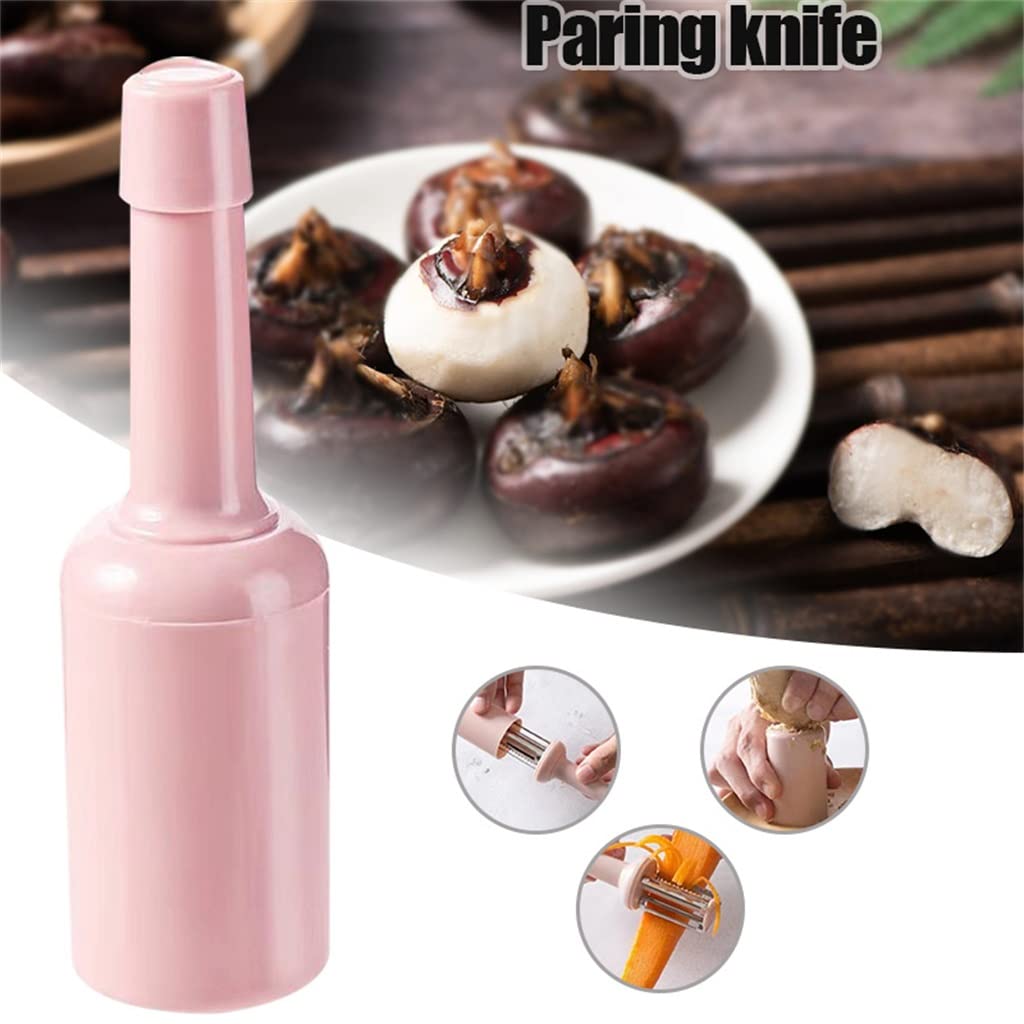 JFDBGU 3 in 1 Fruit and Vegetable Cutter Multifunctional Potato Peeler Carrot Grater(Pink)