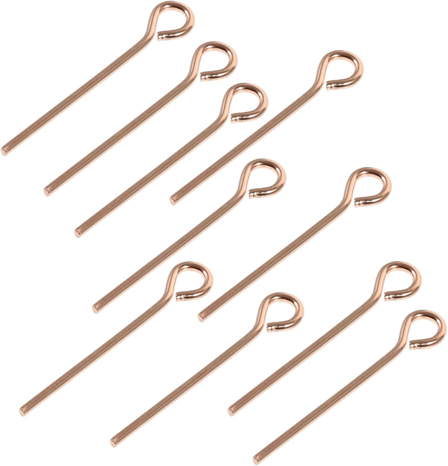 Gadpiparty 10pcs Jewelry Eye for Bead Necklaces Metal Craft Accessories Lightweight for Earring and Bracelet Making