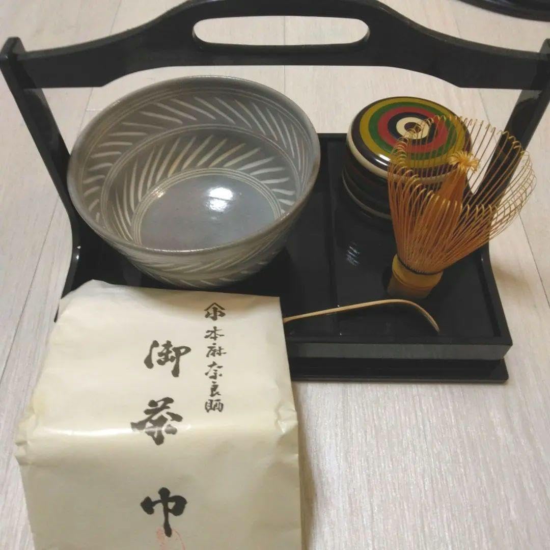 銀製 楊枝 文結 松竹梅 おしゃれ 茶道具 菓子切り (銀工芸)セット 木箱