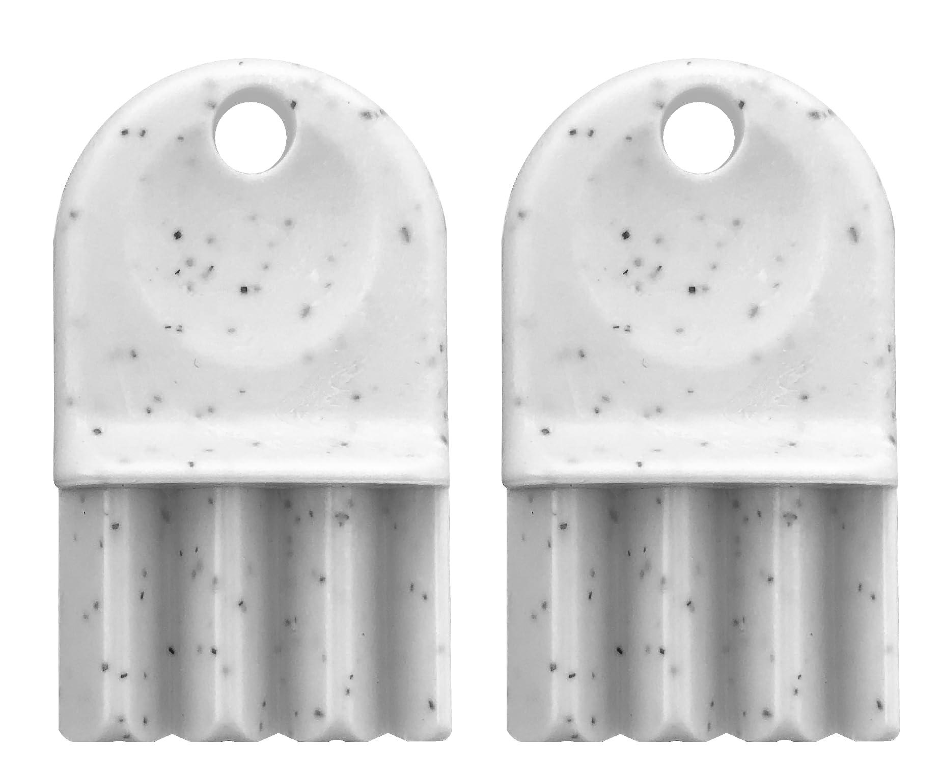 Tomstrad White Bulk Pack Of Waffle Dispenser Keys - Compatiable With Leonardo Versatwin, San Jamar And Other Toilet Paper And Towel Dispensers. (2)