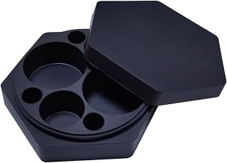 Vegcorn 110ml Silicone Wax Concentrate Container Multi-compartment Non-stick Jar (Black)