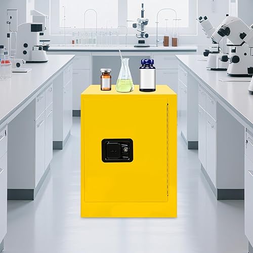 Miniatura 2 de Gabinete de seguridad química industrial, Gabinete de almacenamiento de líquidos inflamables de 4 galones, Gabinete a prueba de explosiones de placa