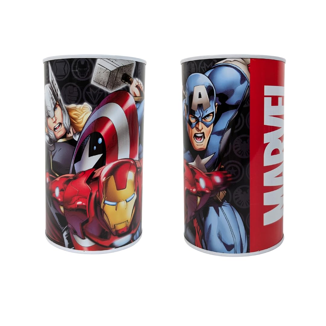 My sweety pop Marvel Red Metal Money Box - School - Coin Storage - 17.5cm - Gift Idea