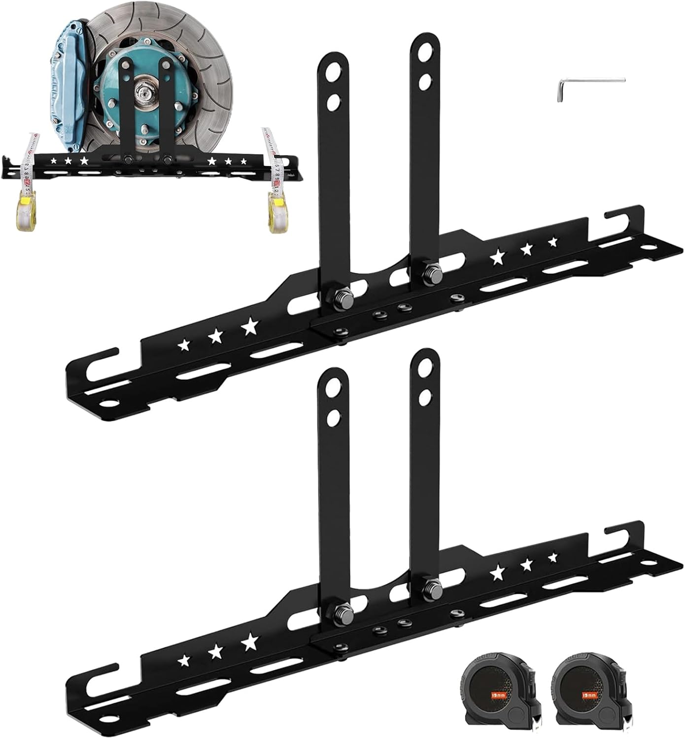 Wheel Alignment Tool - Tire Alignment Balancing Kit - Auto Wheel Balance Plates | for Car Bicycle Motorcycle Truck Sedan SUV Garage Home Workshop
