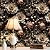FunStick Black Floral Wallpaper Peel and Stick Vintage Moody Daisy Flower Cream Black Wallpaper for Bedroom Bathroom Waterproof Self Adhesive Dark Floral Contact Paper for Walls Cabinets 17.5"x118"