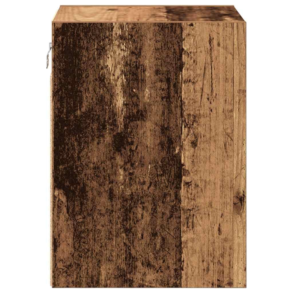 Armoires murales de Garage 2 pcs Vieux Bois Bois d'ingénierie,Entreprise & Industrie,Stockage Industriel,Armoires industrielles,12.35 kg-860622