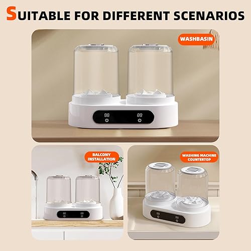 Miniatura 4 de Lavadora de ropa interior, mini lavadora portátil de 2 litros con temporizador digital para calcetines, toallas de saliva, adecuada para