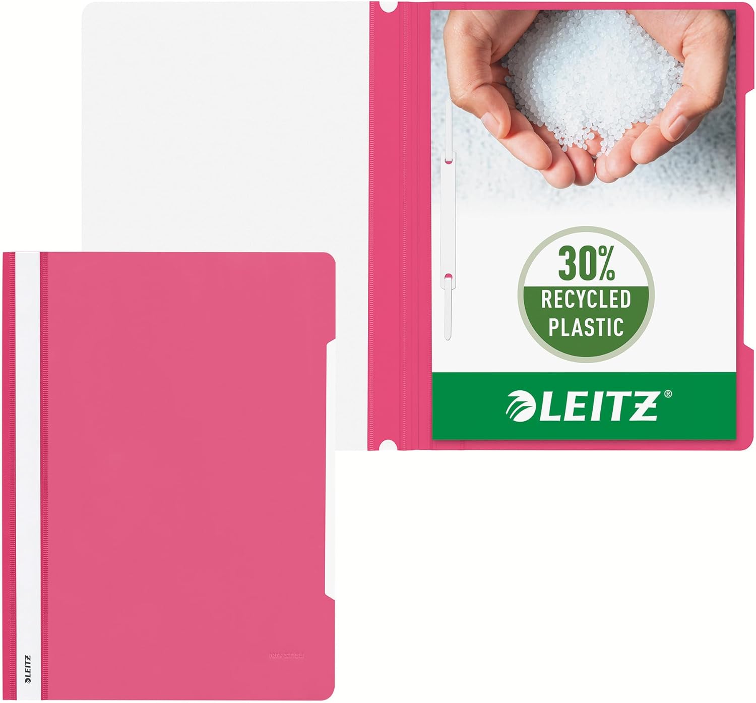 L:Plastic File A4 Front Clear Pink