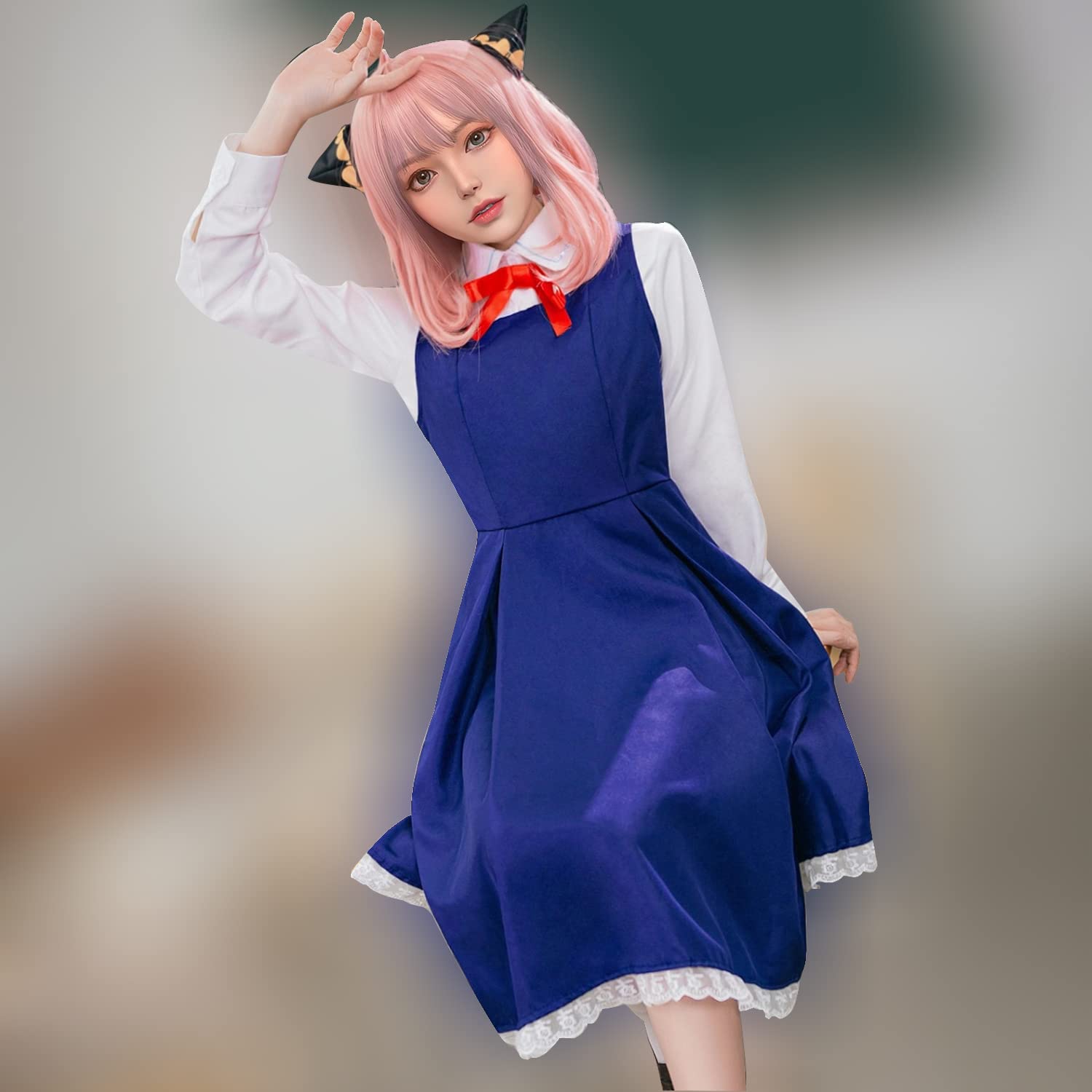 anya blue dress ANYA Dress in Cengkeh Blue main image 0