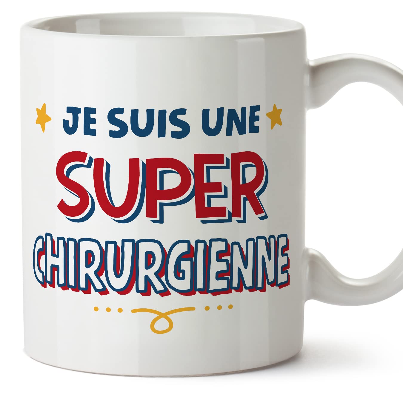 MUGFFINS Surgeon Woman Mug - in French - Je Suis Super - Funny Gift for Colleagues - Ceramic 11oz Mug — image 1