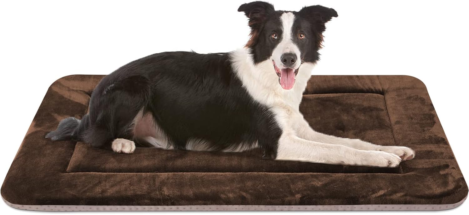 JoicyCo Dog Bed Crate Pad Mat Soft Mattress 36 in NonSlip