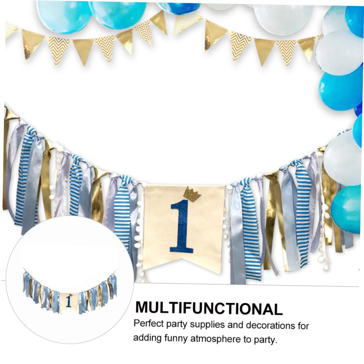 Alipis 3piezas Banderín De Cumpleaños Rayas Para Decoración De Fiesta Guirnalda Colgante Para Celebraciones De Adultos De Fotografía y Cumpleaños Temáticos