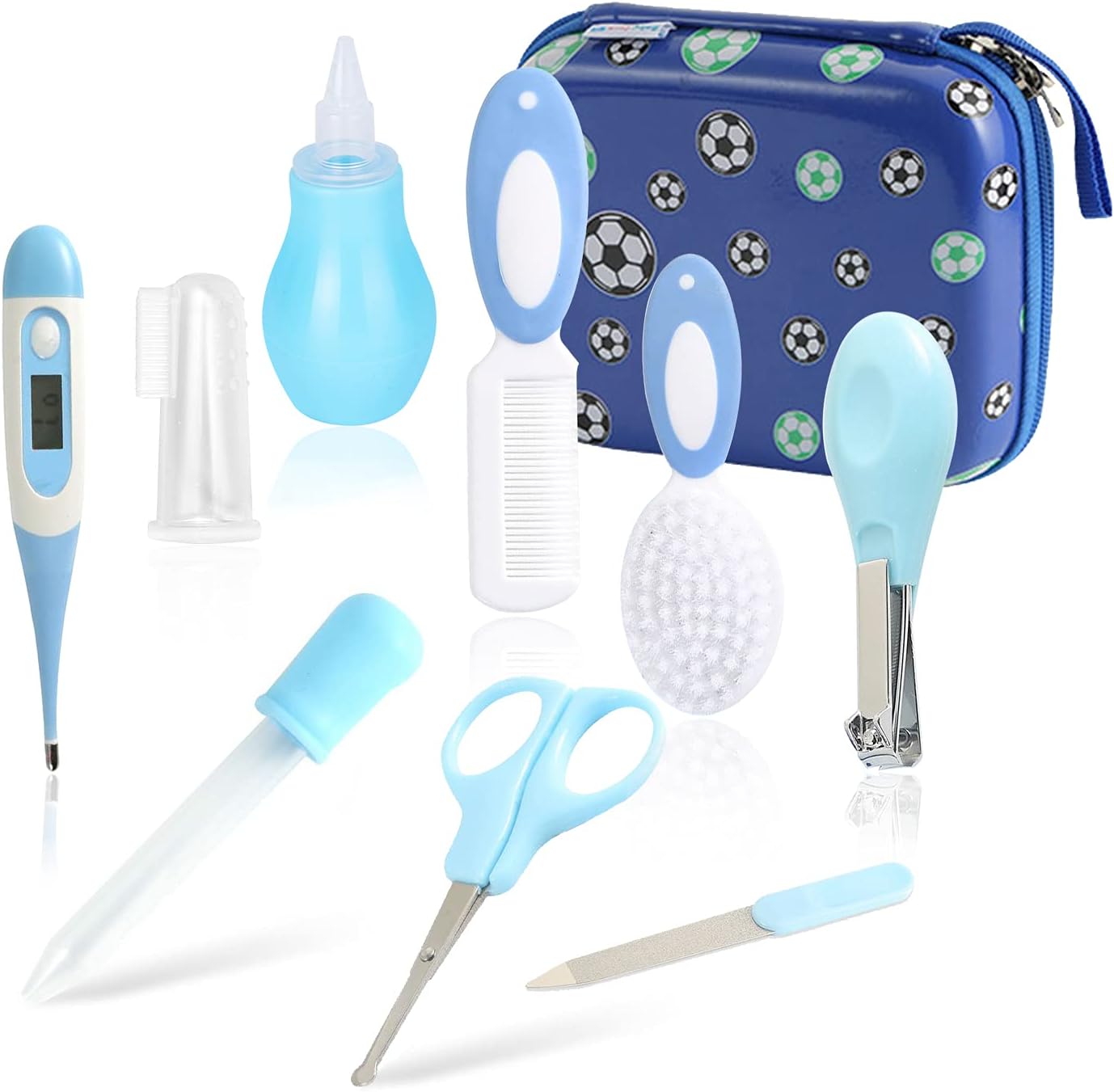 Baby Grooming Kit, Baby Care Items, Baby Care Essentials Set, Baby Supplies Set, 9PCS Baby Health Care Set Portable Baby Care Kit, Safety Cutter Baby Nail Kit for Newborn, Infant & Toddler