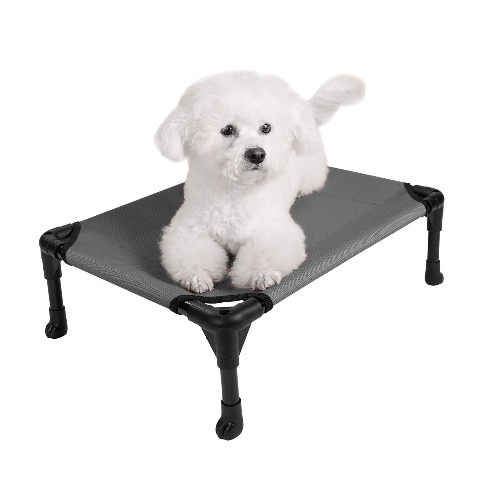 Veehoo Cooling Elevated Dog Bed, Portable Raised Pet Cot with Washable