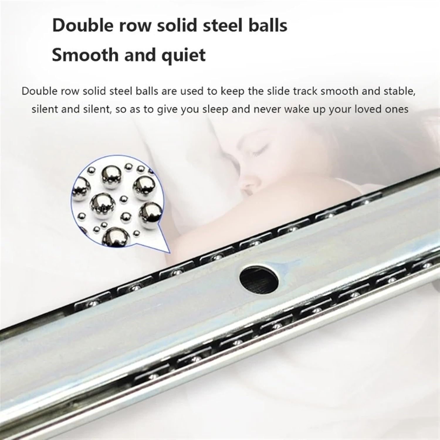 Side Mount Cabinet Runners Glides 2 Pieces Height-Adjustable Under Desk Computer Keyboard Tray Sliding Drawer Shelf Durable