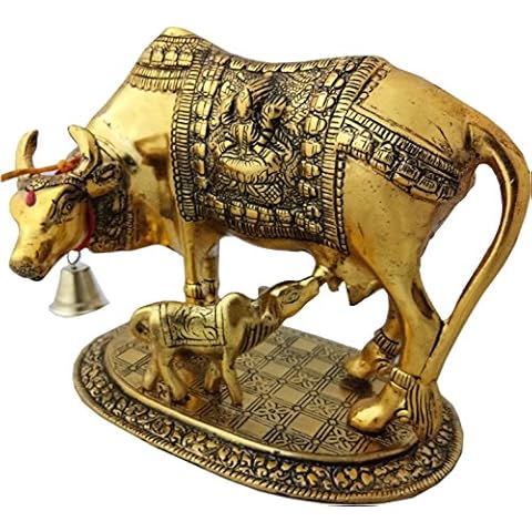 Trendy Crafts Handcrafted Cow with Calf Idol Showpiece for Home Decor,Housewarming and Return Gift Cover