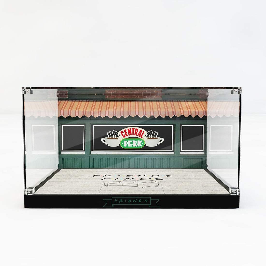 Acrilico Vetrina Teca Compatibile con Lego 21319 Ideas Central Perk 25° Anniversario di Friends, A Prova di Polvere Vetrina in Acrilico Acrylic Display Case per 21319 (Modello Lego Non Incluso)