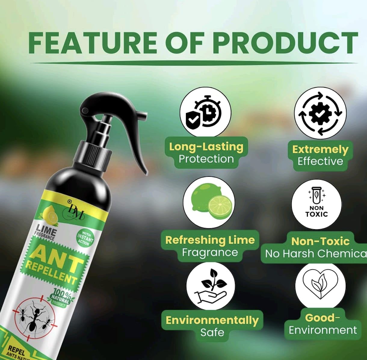 DMS HUB Herbal Ant Spray 200ml |10Minutes Result Guaranty | Removes Entire Ant colony | Powerful 100% Organic No Chemical Ant Repellent Spray for Home Kitchen Office Garden Long Lasting Protection (1) 3