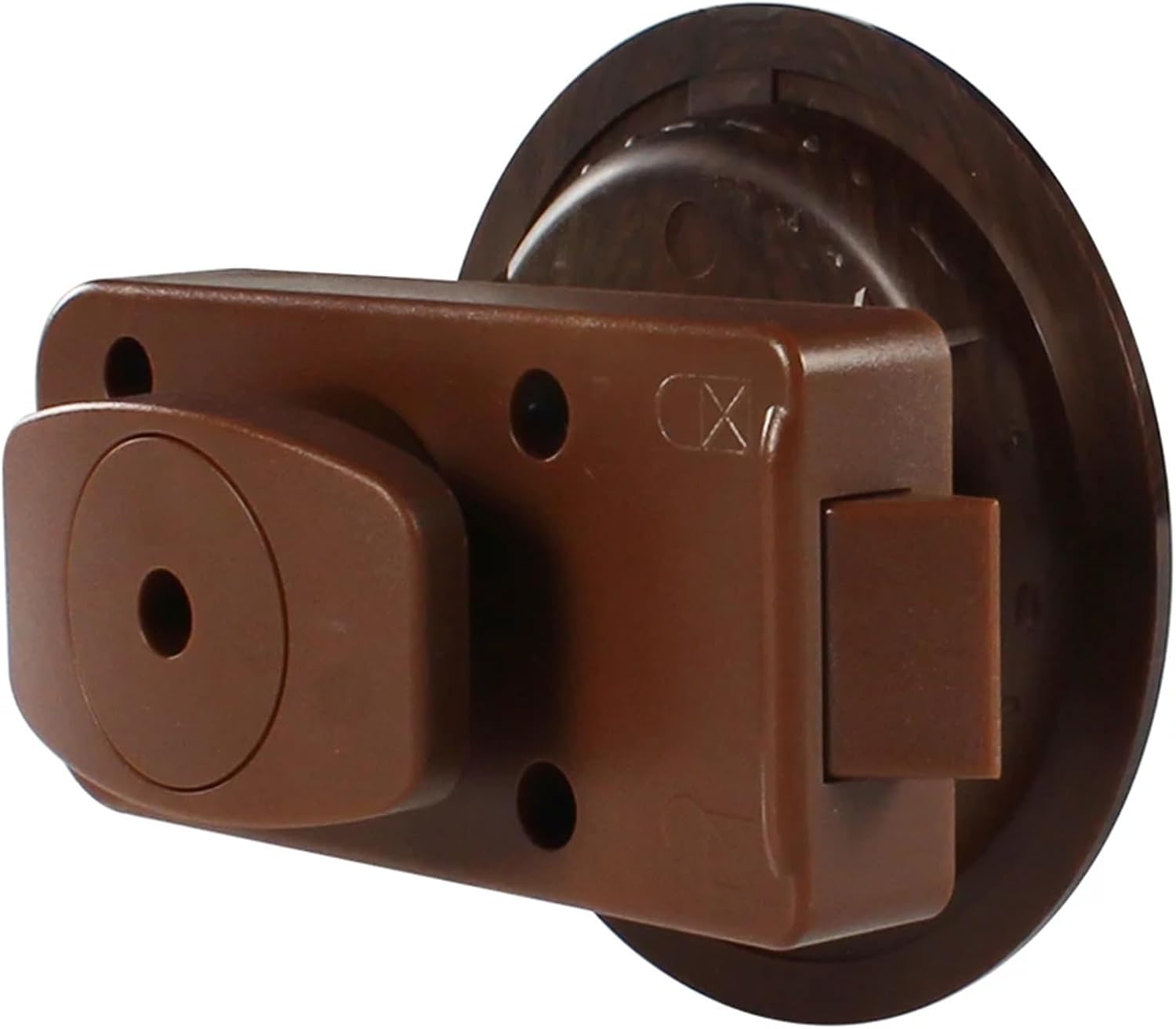 RV Accessories Bathroom Door Lock Brown with Key Motor Home Boat Marine Caravan Camper 1Pcs