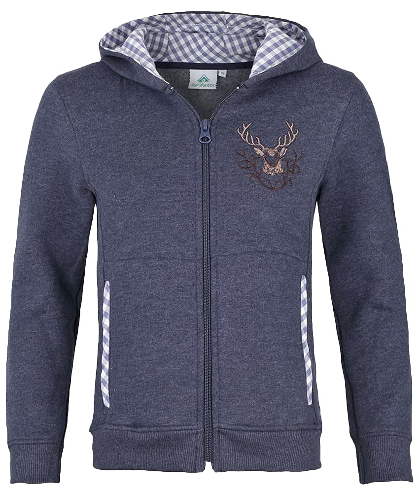 Isar-Trachten Jungen Kinder Trachten Sweatjacke Jeans