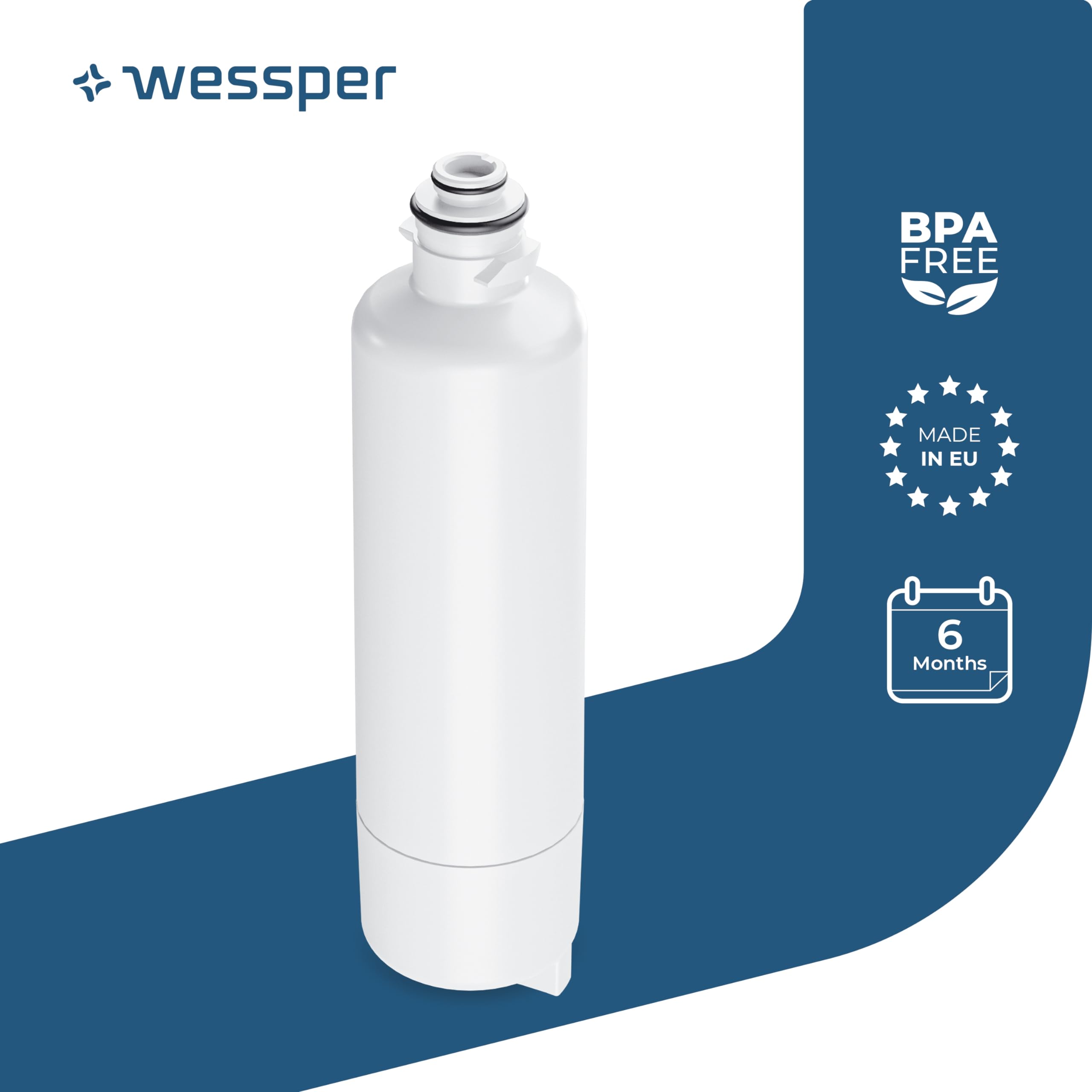 Wessper Filtro de agua para frigorífico, repuesto filtro de agua Ultra Clarity Pro 11032518, 11025825, compatible con frigorífico Bosch, Gaggenau, Neff y Siemens - 2 piezas