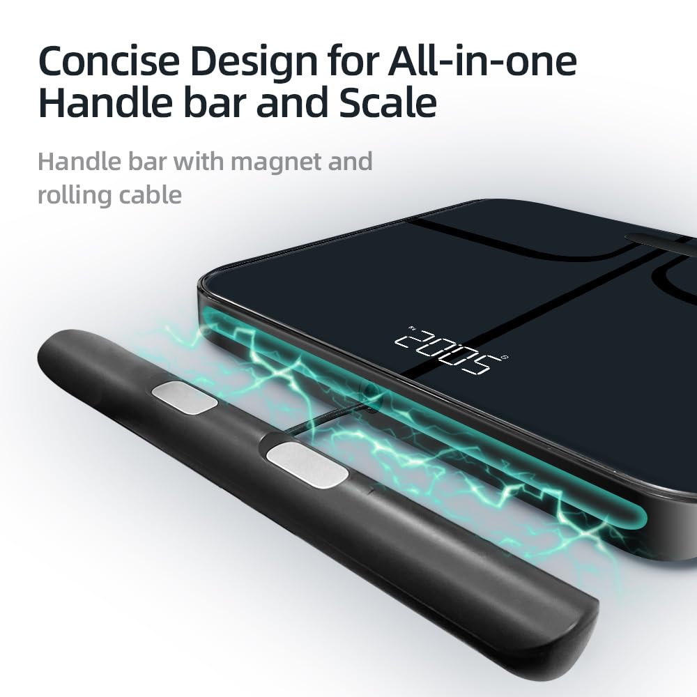 hume health the body pod smart scale Körperzusammensetzungswaage 8 Elektroden – Intelligente APP-Fitnesswaage, Dualfrequenz, Präzise elektronische Waage